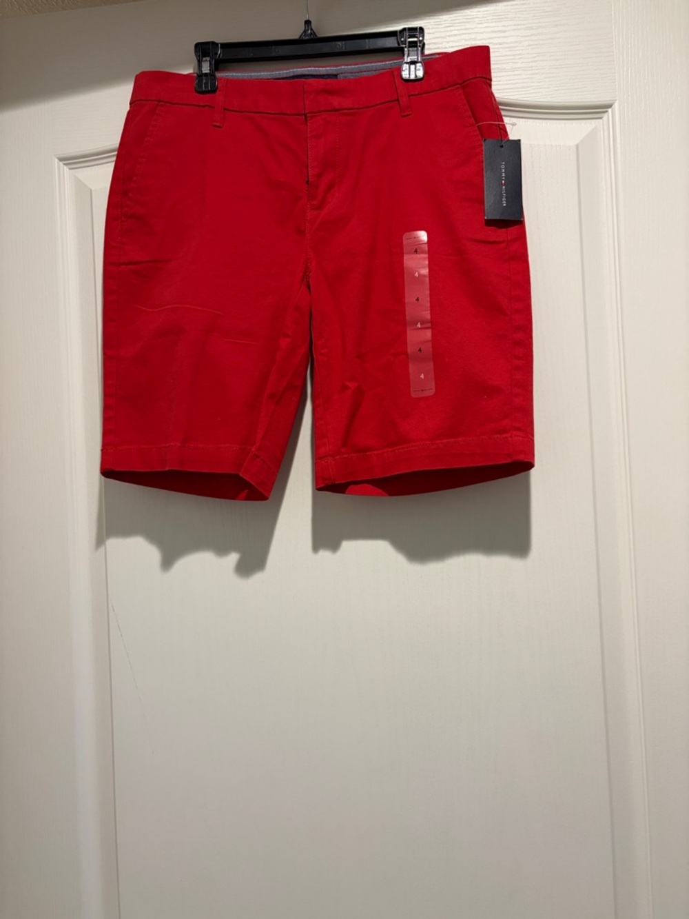 Tommy Hilfiger Red Women's Cargo Shorts
